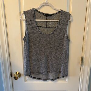 Athleta Black and White Striped Tank Top